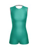 Solid Lycra Sleeveless Open Back Biketard