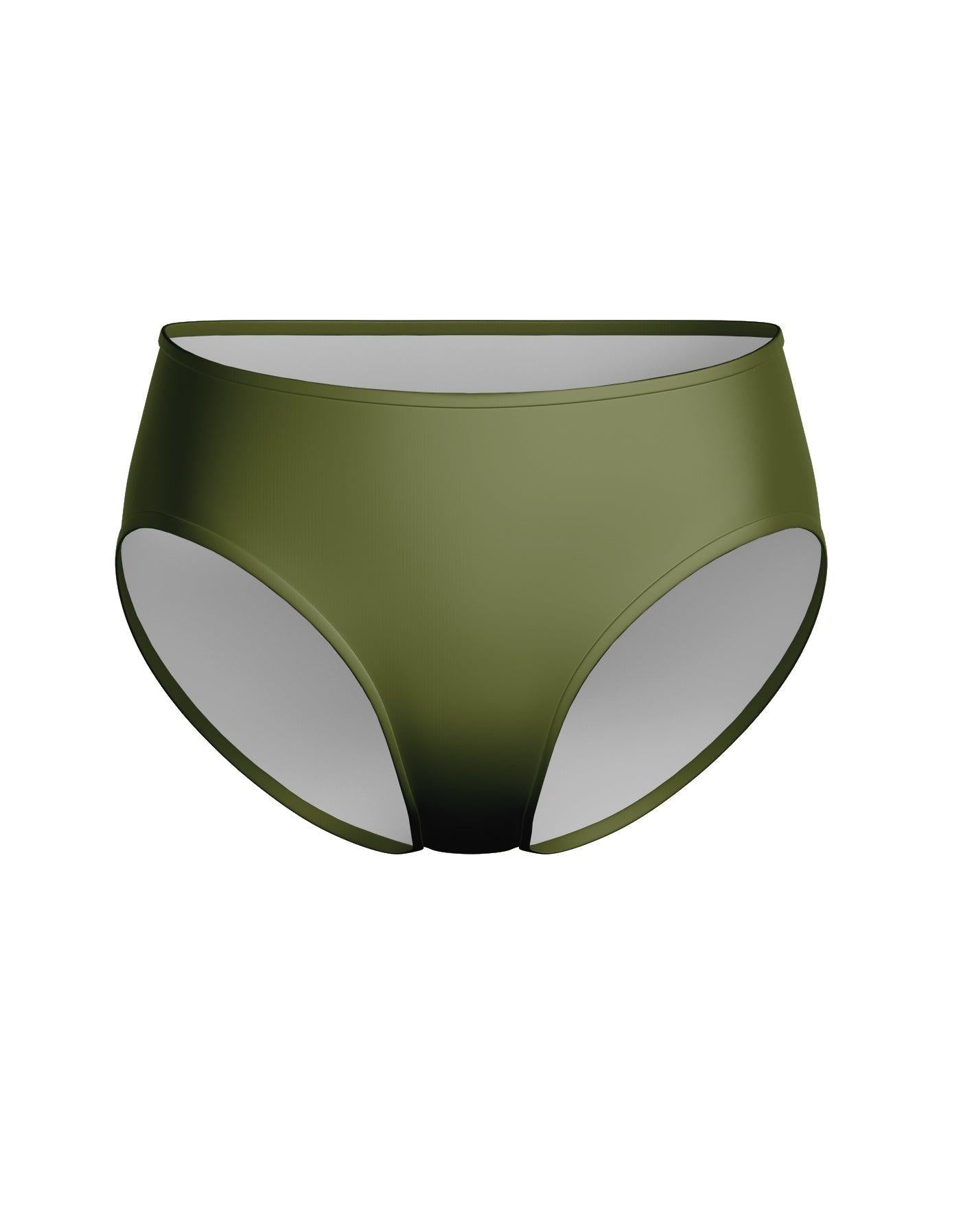 Lycra Brief Mid-Low Waist High Cut