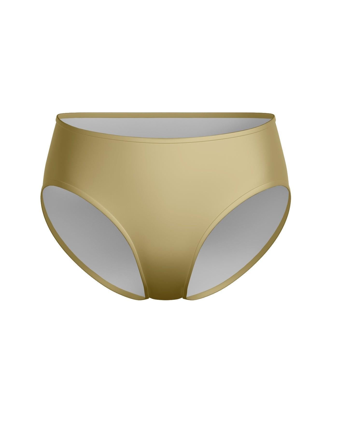 Lycra Brief Mid-Low Waist High Cut