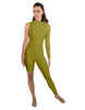 Solid Lycra Half and Half Unitard - Bike Short - Tapered Leg
