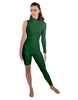 Solid Lycra Half and Half Unitard - Bike Short - Tapered Leg