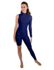 Solid Lycra Half and Half Unitard - Bike Short - Tapered Leg