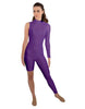Solid Lycra Half and Half Unitard - Bike Short - Tapered Leg