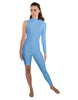 Solid Lycra Half and Half Unitard - Bike Short - Tapered Leg