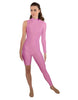 Solid Lycra Half and Half Unitard - Bike Short - Tapered Leg