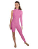 Solid Lycra Half and Half Unitard - Bike Short - Tapered Leg