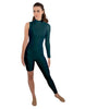Solid Lycra Half and Half Unitard - Bike Short - Tapered Leg