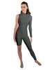 Solid Lycra Half and Half Unitard - Bike Short - Tapered Leg