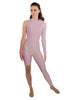 Solid Lycra Half and Half Unitard - Bike Short - Tapered Leg