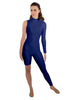 Solid Lycra Half and Half Unitard - Bike Short - Tapered Leg