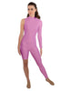 Solid Lycra Half and Half Unitard - Bike Short - Tapered Leg