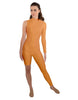 Solid Lycra Half and Half Unitard - Bike Short - Tapered Leg
