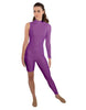 Solid Lycra Half and Half Unitard - Bike Short - Tapered Leg
