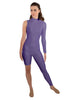 Solid Lycra Half and Half Unitard - Bike Short - Tapered Leg