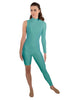 Solid Lycra Half and Half Unitard - Bike Short - Tapered Leg