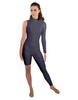 Solid Lycra Half and Half Unitard - Bike Short - Tapered Leg
