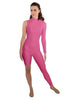 Solid Lycra Half and Half Unitard - Bike Short - Tapered Leg