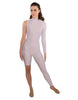 Solid Lycra Half and Half Unitard - Bike Short - Tapered Leg