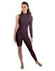 Solid Lycra Half and Half Unitard - Bike Short - Tapered Leg