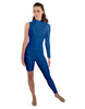 Solid Lycra Half and Half Unitard - Bike Short - Tapered Leg