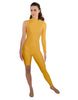 Solid Lycra Half and Half Unitard - Bike Short - Tapered Leg