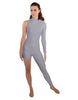 Solid Lycra Half and Half Tapered Leg Unitard