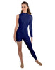 Solid Lycra Half and Half Tapered Leg Unitard