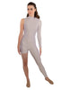 Solid Lycra Half and Half Tapered Leg Unitard