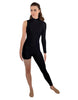 Solid Lycra Half and Half Tapered Leg Unitard