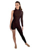 Solid Lycra Half and Half Tapered Leg Unitard