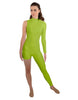 Solid Lycra Half and Half Tapered Leg Unitard