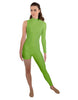 Solid Lycra Half and Half Tapered Leg Unitard