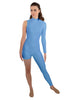 Solid Lycra Half and Half Tapered Leg Unitard