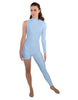 Solid Lycra Half and Half Tapered Leg Unitard