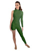 Solid Lycra Half and Half Tapered Leg Unitard