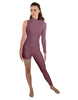 Solid Lycra Half and Half Tapered Leg Unitard