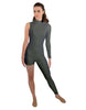 Solid Lycra Half and Half Tapered Leg Unitard