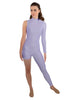 Solid Lycra Half and Half Tapered Leg Unitard