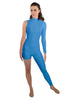 Solid Lycra Half and Half Tapered Leg Unitard