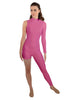 Solid Lycra Half and Half Tapered Leg Unitard