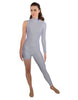Solid Lycra Half and Half Tapered Leg Unitard