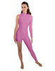 Solid Lycra Half and Half Tapered Leg Unitard