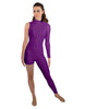 Solid Lycra Half and Half Tapered Leg Unitard