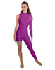 Solid Lycra Half and Half Tapered Leg Unitard