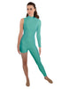Solid Lycra Half and Half Tapered Leg Unitard