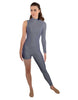 Solid Lycra Half and Half Tapered Leg Unitard