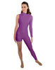 Solid Lycra Half and Half Tapered Leg Unitard