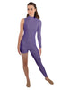 Solid Lycra Half and Half Tapered Leg Unitard