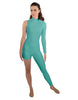 Solid Lycra Half and Half Tapered Leg Unitard