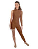 Solid Lycra Half and Half Tapered Leg Unitard